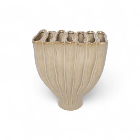 VASO RETTANGOLARE BARON CREMA H.19.5